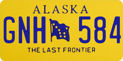 AK license plate GNH584