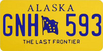 AK license plate GNH593