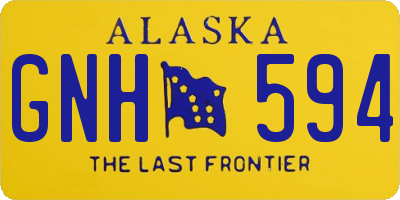 AK license plate GNH594