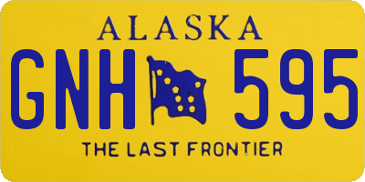 AK license plate GNH595