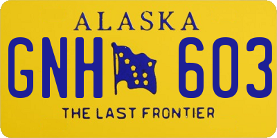 AK license plate GNH603