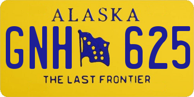 AK license plate GNH625