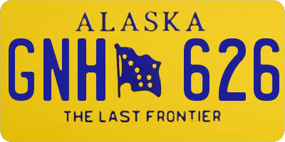 AK license plate GNH626