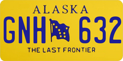 AK license plate GNH632
