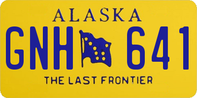 AK license plate GNH641