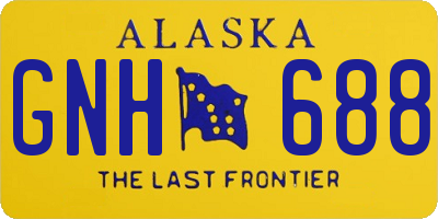 AK license plate GNH688
