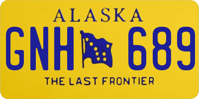 AK license plate GNH689