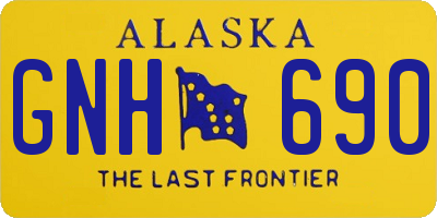 AK license plate GNH690