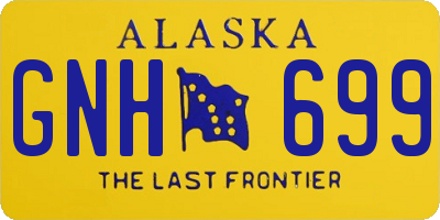 AK license plate GNH699