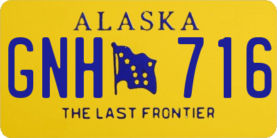 AK license plate GNH716