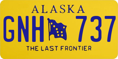 AK license plate GNH737