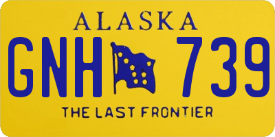 AK license plate GNH739