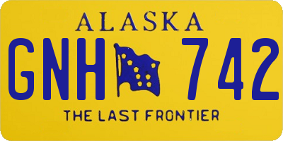 AK license plate GNH742