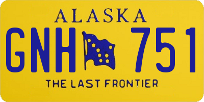 AK license plate GNH751