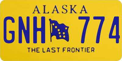 AK license plate GNH774