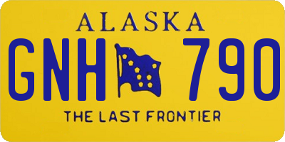 AK license plate GNH790