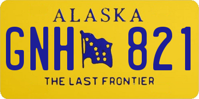 AK license plate GNH821