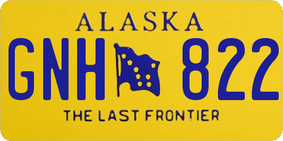 AK license plate GNH822