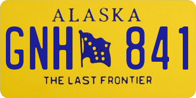 AK license plate GNH841