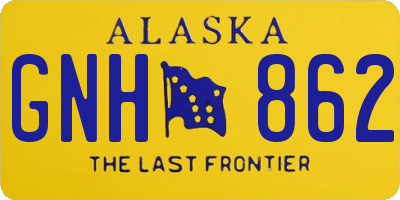 AK license plate GNH862