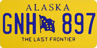 AK license plate GNH897
