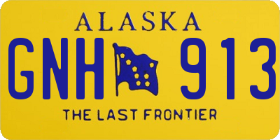 AK license plate GNH913