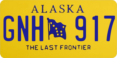 AK license plate GNH917