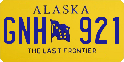 AK license plate GNH921