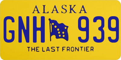 AK license plate GNH939