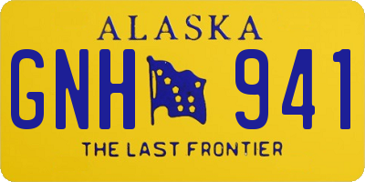 AK license plate GNH941