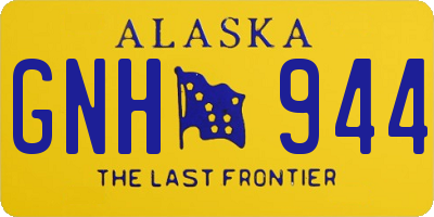 AK license plate GNH944