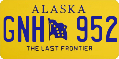 AK license plate GNH952