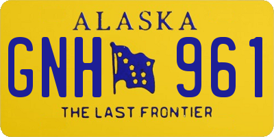 AK license plate GNH961