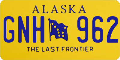 AK license plate GNH962