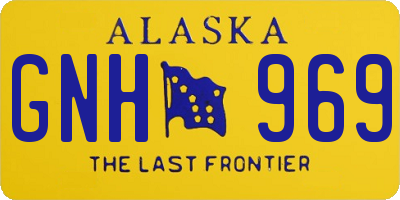 AK license plate GNH969