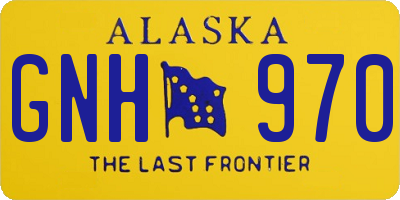 AK license plate GNH970