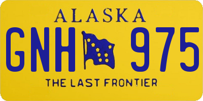 AK license plate GNH975