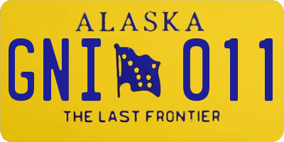 AK license plate GNI011