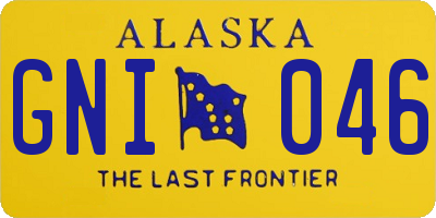 AK license plate GNI046