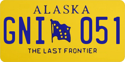 AK license plate GNI051