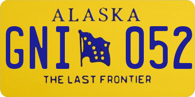 AK license plate GNI052