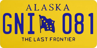 AK license plate GNI081