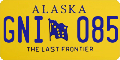 AK license plate GNI085