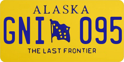 AK license plate GNI095