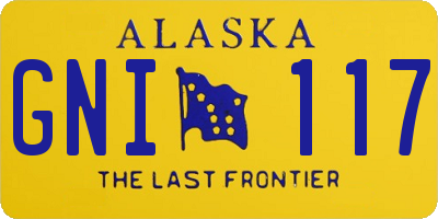 AK license plate GNI117