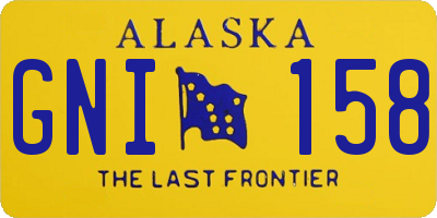 AK license plate GNI158