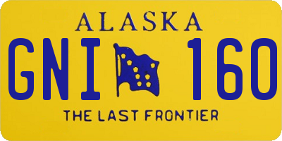 AK license plate GNI160