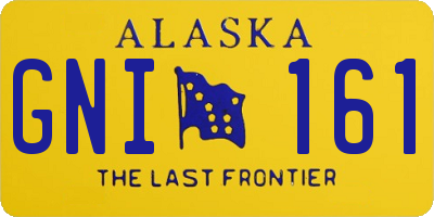 AK license plate GNI161