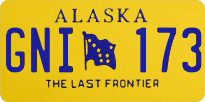 AK license plate GNI173
