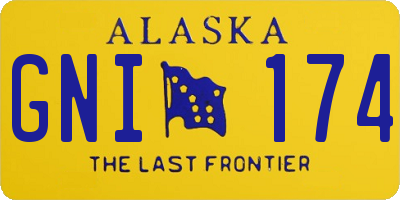 AK license plate GNI174